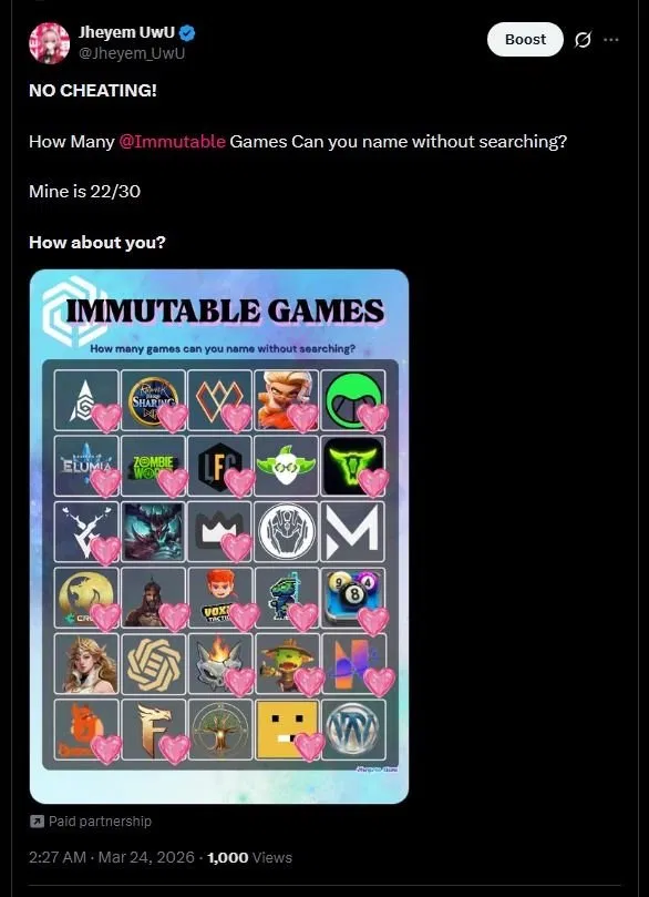 Immutable Games NO CHEATING post