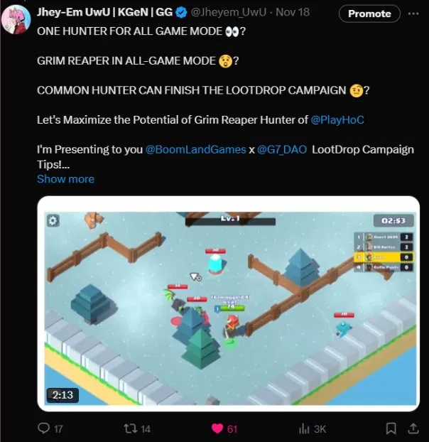 HoC BoomLand campaign